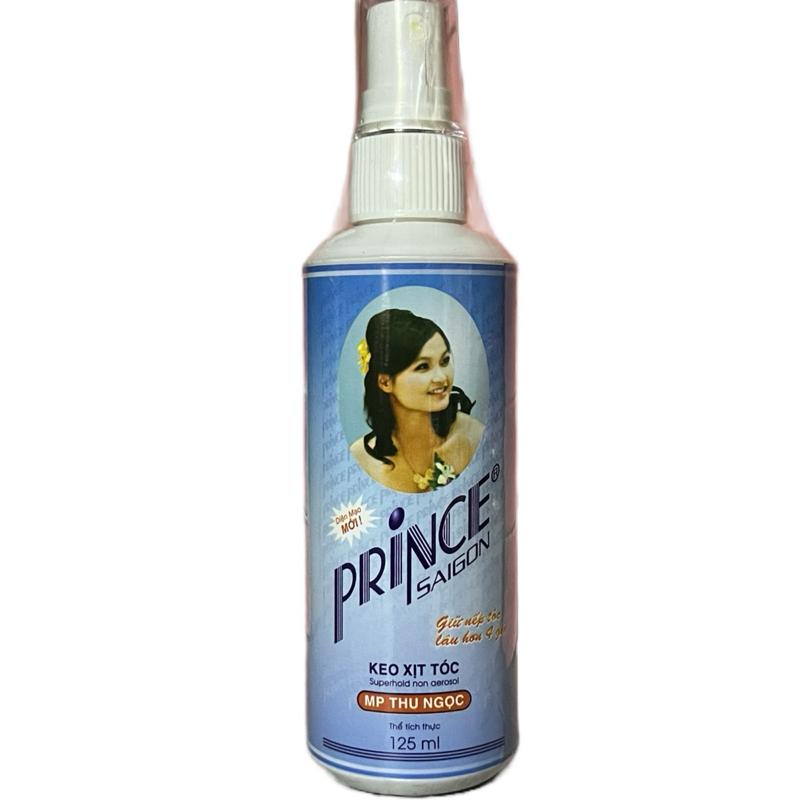Keo xịt tạo và giữ nếp tóc Prince Saigon keo cô dâu chai 125ml