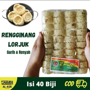 RENGGINANG LORJUK, Jajan khas madura 1pcs isi 40biji Cemilan