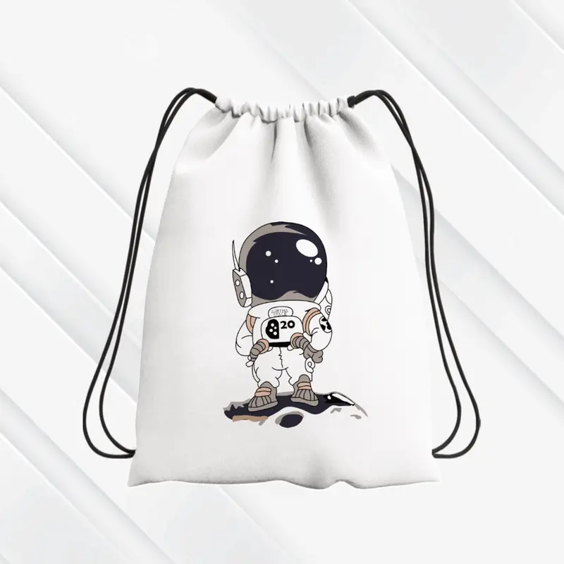 Tas Serut/Stringbag Fashion Anak Sekolah - Karakter ASTRONOT- Parasut Nylon 38cm x 30cm tasse 2025 2