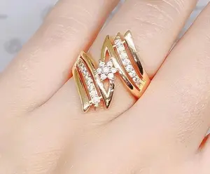 CINCIN ZIGZAG TITANIUM GOLD ANTI KARAT ANTI LUNTUR