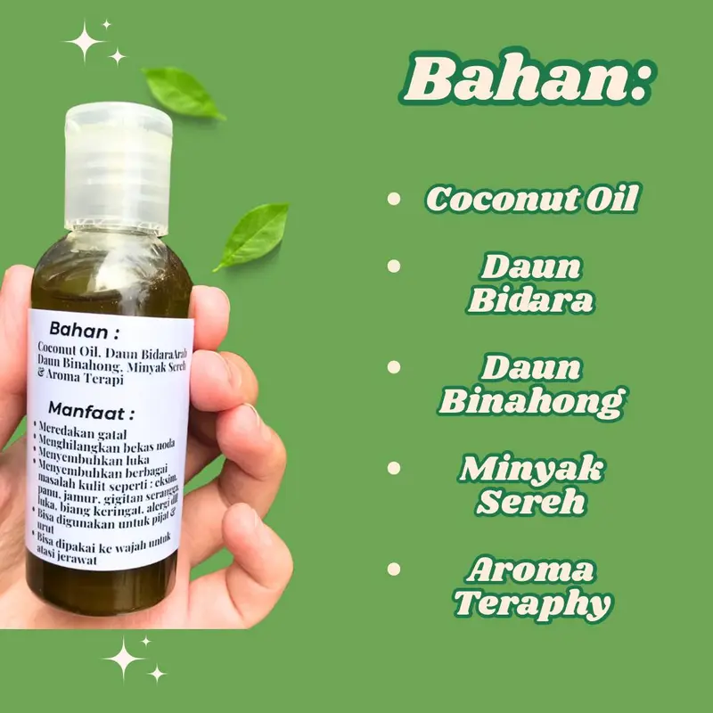 MINYAK URUT Bidara UNTUK GATAL EKSIM BISA DIPAKE  BADAN DAN WAJAH 2