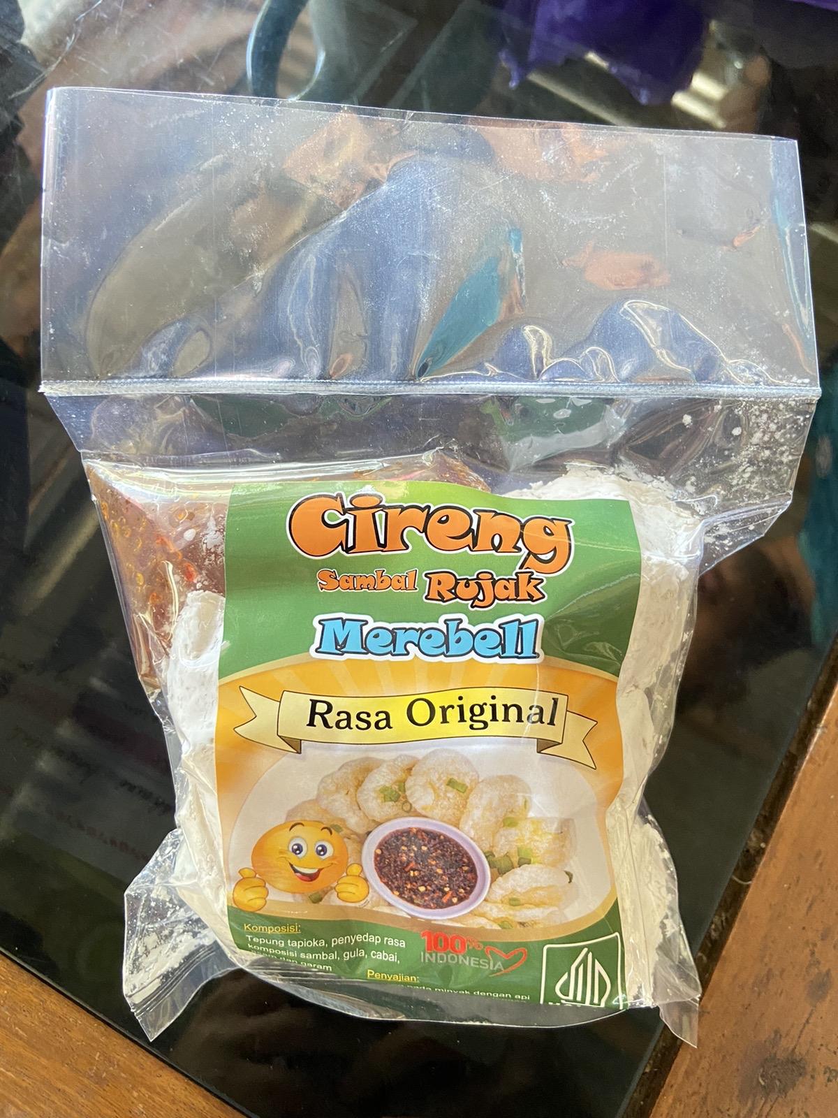 CIRENG SAMBAL RUJAK MEREBELL 395gr Isi 20Biji