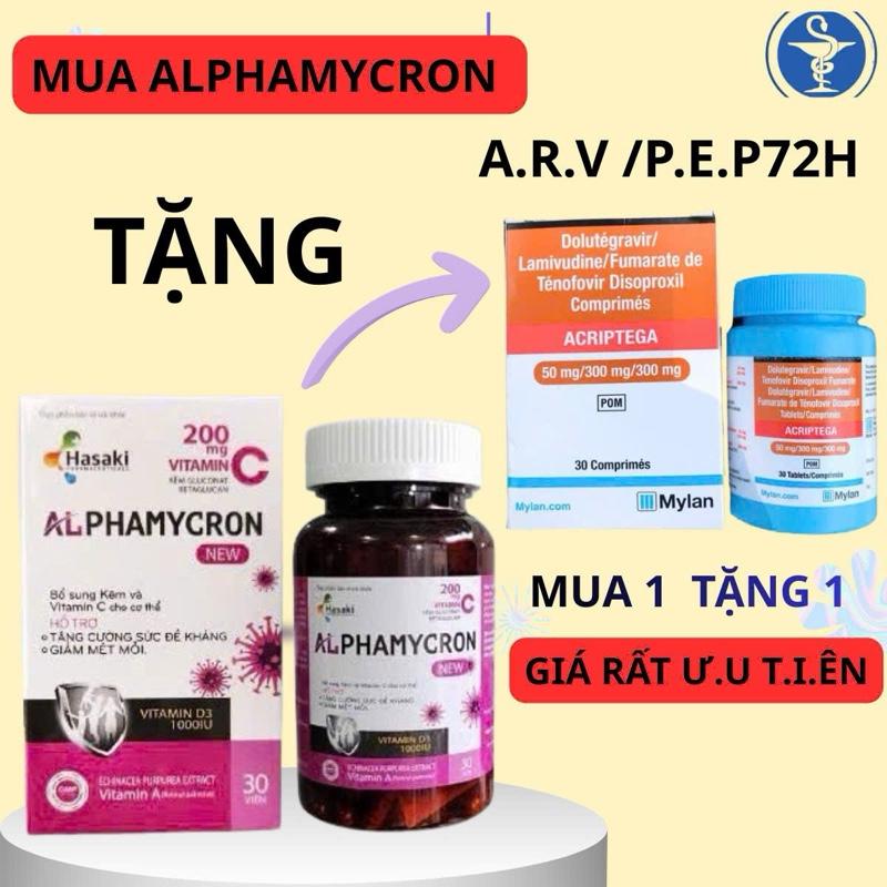 Tặng Viên A.R.V -PEP72h Hộp 30 Viên Khi Mua 1 Hộp ALPHAMYCRON NEW 30 viên .Hỗ Trợ Tăng Đề Kháng ( CHE TÊN SP)