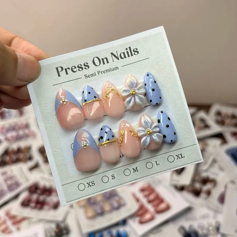 Press on nails hand Made buatan tangan