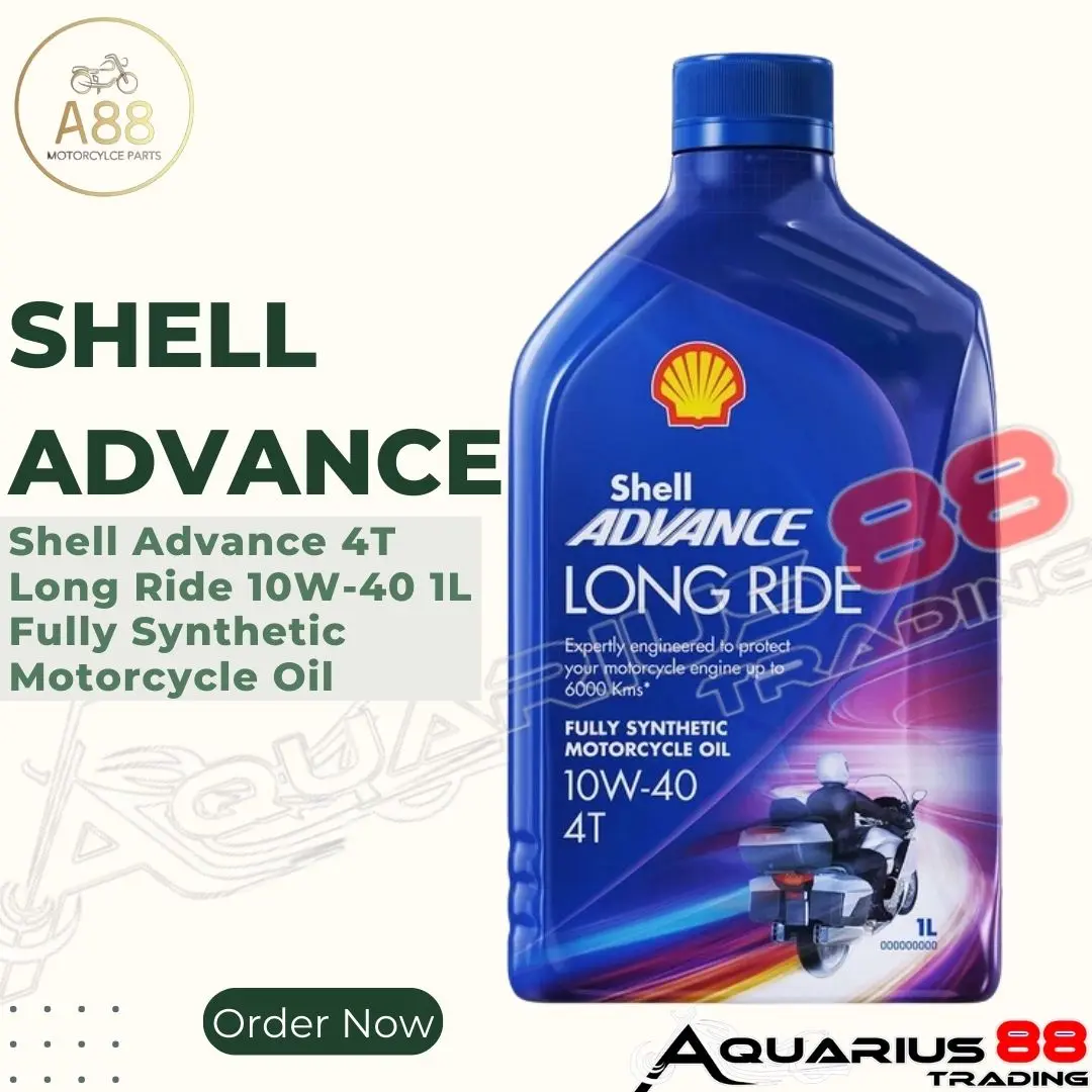Shell Advance 4T Long Ride 10W-40 1L Fully Synthetic Motorcycle Oil