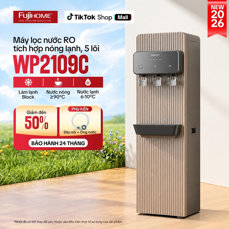 Máy Lọc Nước RO Nóng Lạnh Fujihome WP2109C | 3 Chế Độ Nước, Làm Lạnh Block, 5 Cấp Lọc RO