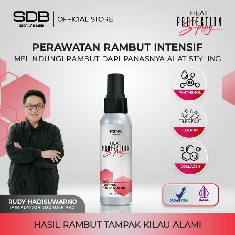SDB Heat Protection Hair Spray 100ml with Keratin, Collagen ...