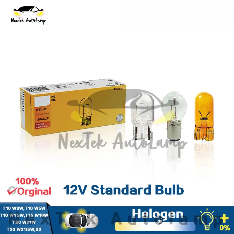 For Philips T10 T15 T20 S2 12V 12256 12961 12396 12067 12065 12066 12728 Original Bulb Car Standard Halogen Turn Signal Lamps (1 Bulb)