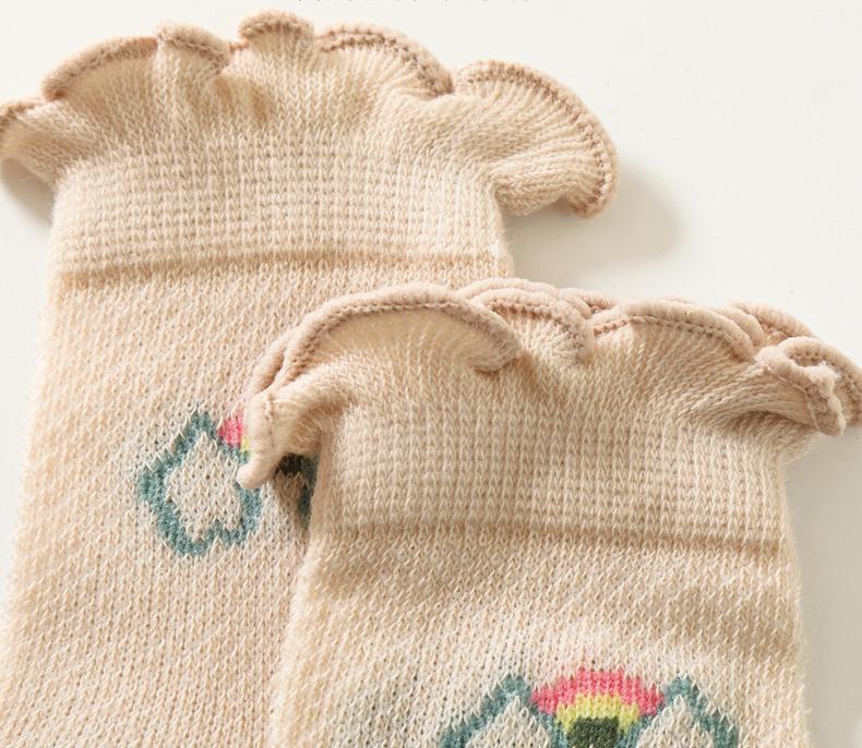 Product Introduction of Spring Summer Thin Cotton Mesh Breathable Baby Socks Cute Girls Crew Socks Lovely Cartoon Baby Socks 10
