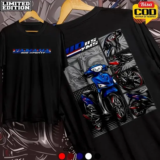Kaos Mio Kaos Yamaha Mio Sporty kaos distro kaos racing Pria Wanita Distro Gratis ongkir COD