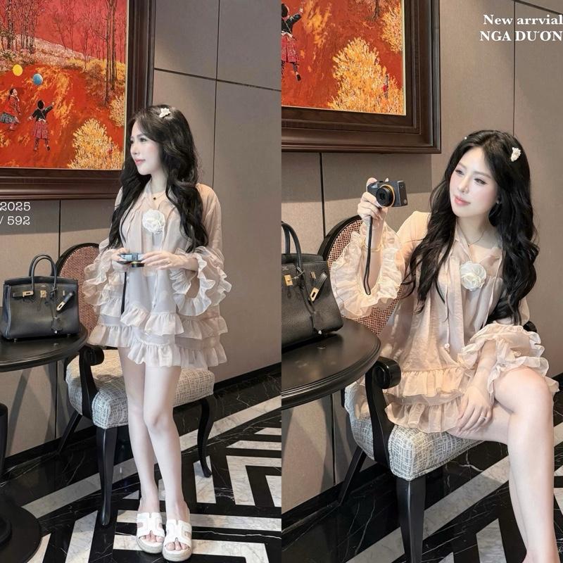   Tặng Quần Bảo Hộ  Đầm Babydoll Voan Dáng Rộng Bèo Tầng – Nữ Tính Dễ Mặc Lên Dáng Chuẩn 