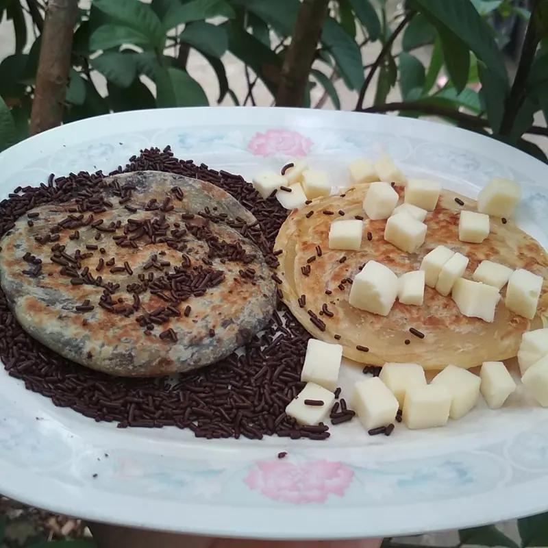 Roti Maryam Rasa Original Isi 5 dan 10 Pcs Zilky Coklat Cokelat Pandan Kopi Mix Campur Frozen Cane Canai Mariam Mariyam Prata Pratha Paratha Parata Pipih Flat Bread Beku Konde Ori Tawar Kenyang Murah 4