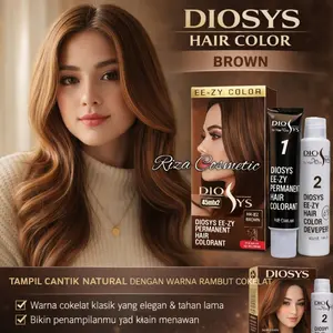 Diosys Hair Color Brown Pewarna Rambut Permanen EZ-04 45ml
