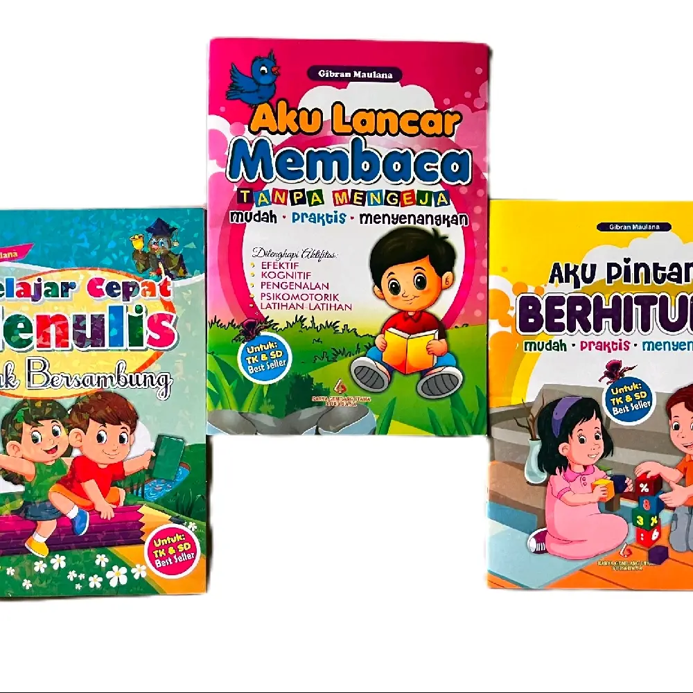 Buku Pendamping Belajar Seri Aku Lancar Membaca Tanpa Mengeja- Panduan Mudah Praktis dan Menyenangkan untuk Anak TK& SD