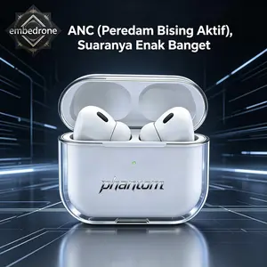 EMBEDRONE Earphone best seller 2026 punya penerjemah otomatis, ZX-880  interaksi suara AI, standar IPX7, masa pakai baterai panjang anti bising.