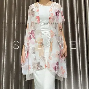 SABINE outer ceruty shawl print motif