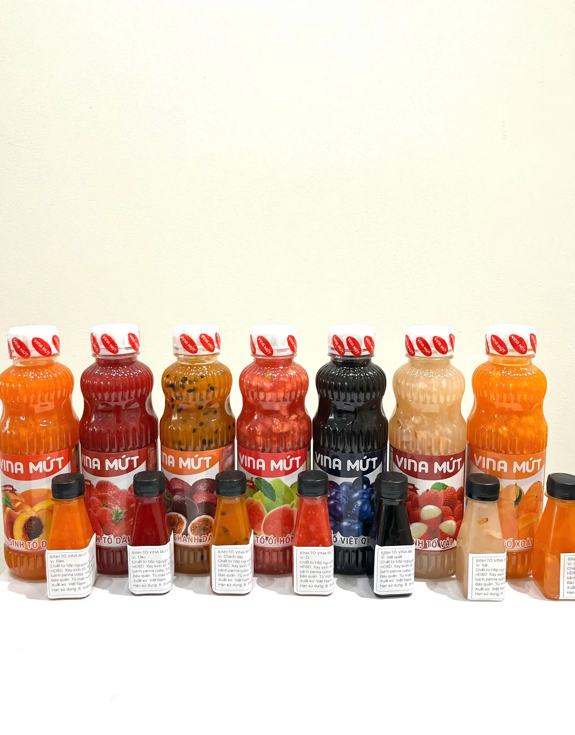 [Chai 120ml] Sinh Tố Vina Mứt Đủ Vị làm Panacotta, sinh tố, trà trái cây,.. syrup