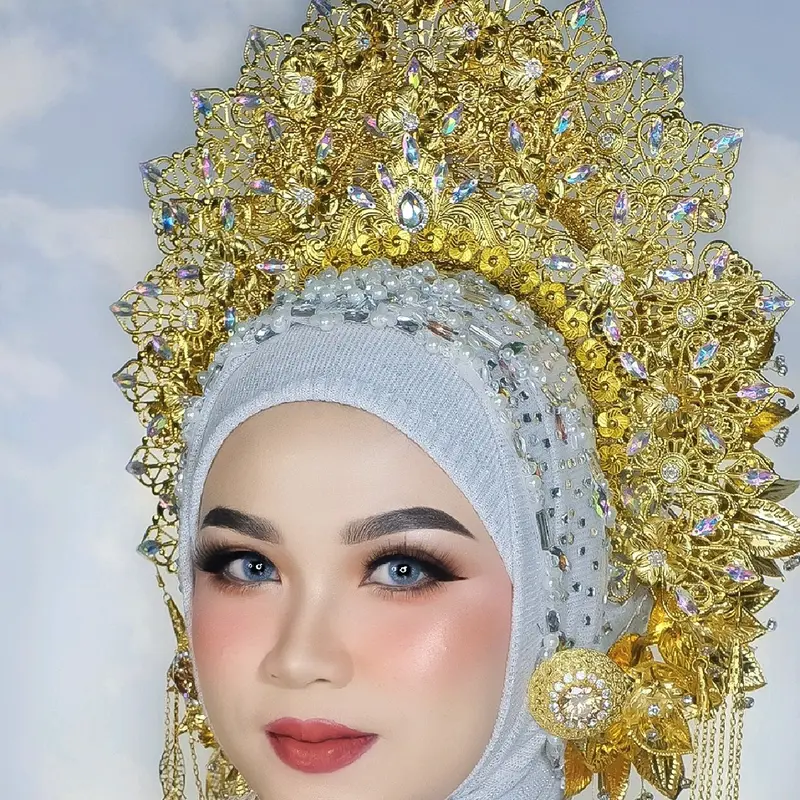 Bando sunting Mahkota emas Pelapisan Logam (PO) 0