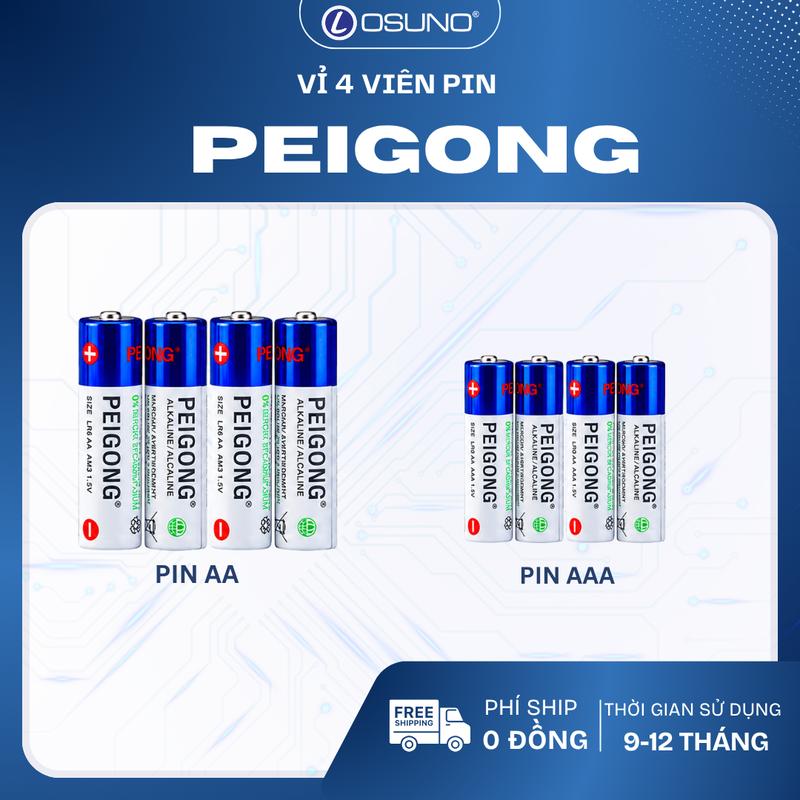 Pin AA & AAA - Dùng Cho Khóa Thông Minh & Thiết Bị Điện Tử - Thời Gian Sử Dụng 9-12 Tháng - Điện Áp 1.5V - 1A - 1 Vỉ 4 Viên