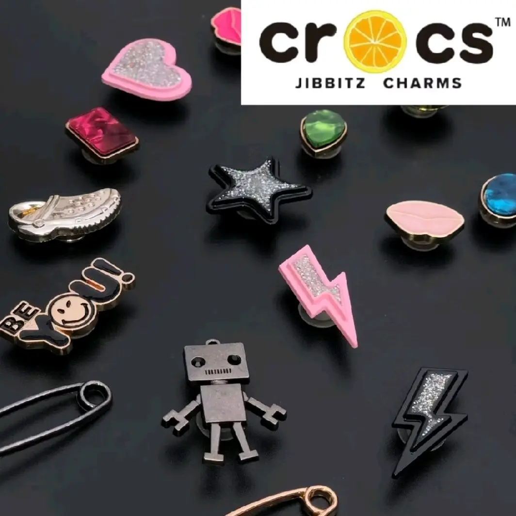 JIBBITZ CHARM AKSESORIS PIN SANDAL MOTIF MEWAH