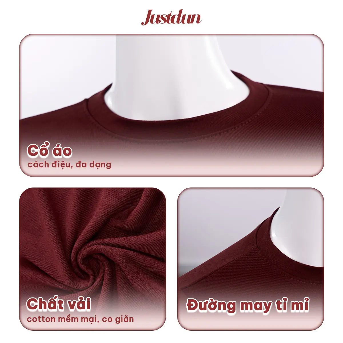 [ 30 MÀU LẠ ] Áo Thun Nữ Ôm Thắt Eo Body JUSTDUN B18 Cổ Tròn Tay Ngắn, Cotton Mịn Co Giãn 4 Chiều, Mềm Mại Thoáng Khí. | BigBuy360 - bigbuy360.vn