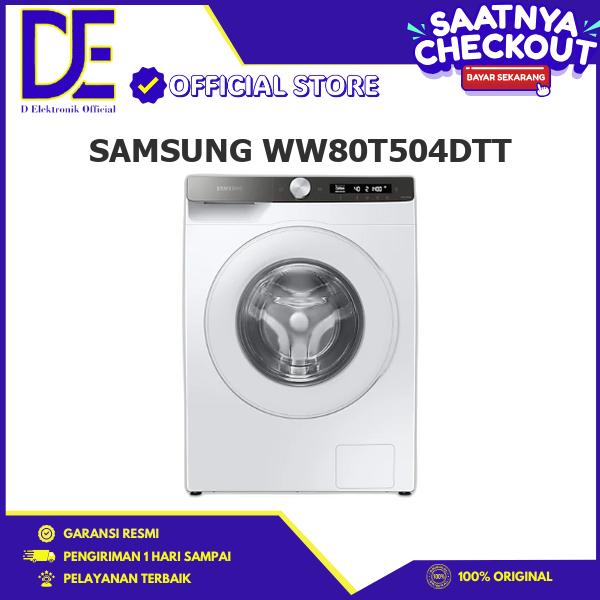Gambar SAMSUNG WW80T504DTT Mesin Cuci Front Loading 8 Kg Inverter Ecobubble AI Smart Thing Steam dari D ELEKTRONIK STORE Kota Administrasi Jakarta Barat Tokopedia
