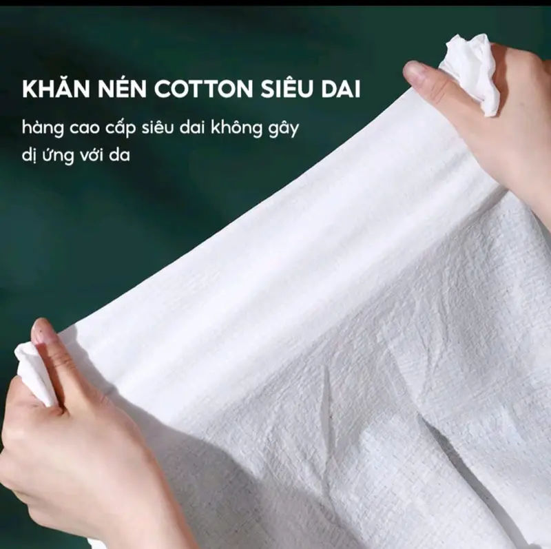Bộ 10 Khăn Tắm Nén Cottong 140x70cm + Tặng 40 Viên Khăn Mặt, Tiện Lợi Dùng Trong Khách Sạn Nhà Tắm 6