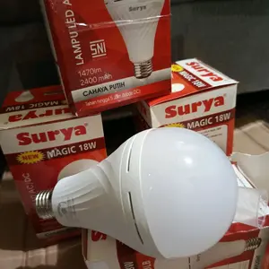Surya Lampu Emergency 18Watt Cahaya Putih 1470lm 2400mAh SNI Magic 18W Ideal untuk Keamanan dan Ketersediaan Listrik