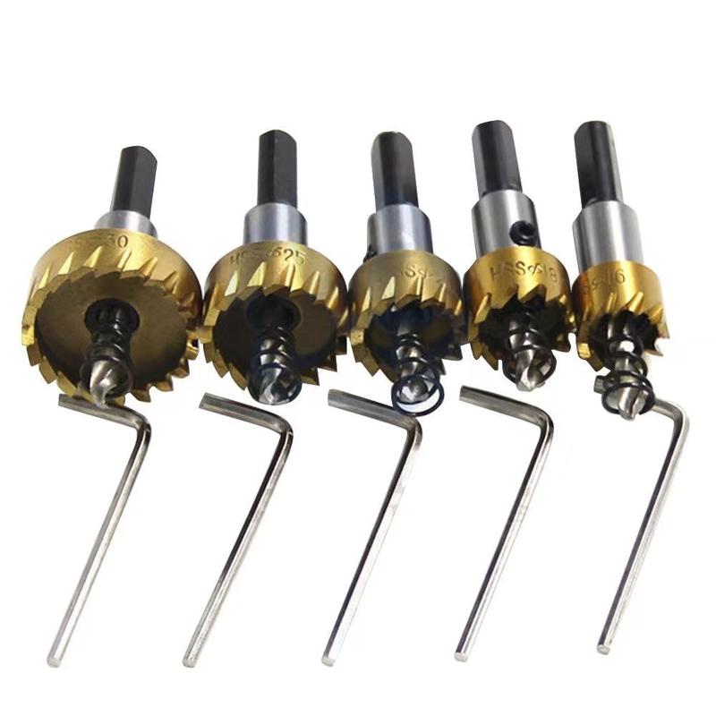 Product Introduction of 5pcs HSS Drill Bit Hole Saw Tooth Set Stainless Steel Metal Alloy Cutter 16-30mm 39