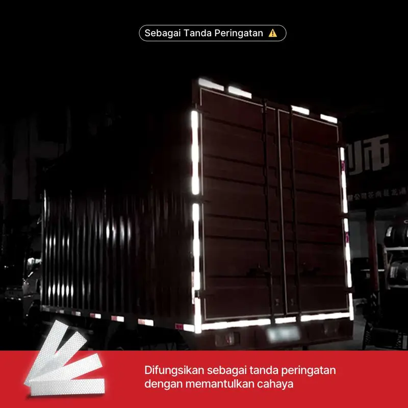 TaffPACK Stiker Reflektor Mobil Pemantul Cahaya Warning Sign - TP25 Outstanding.store 3