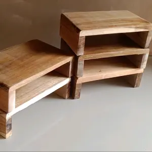 talenan / telenan berkaki alas potong bumbu , daging dari kayu