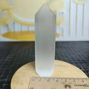Natural Selenite Cat eye Tower Pointer marocco (11)   Asli Batu Alam