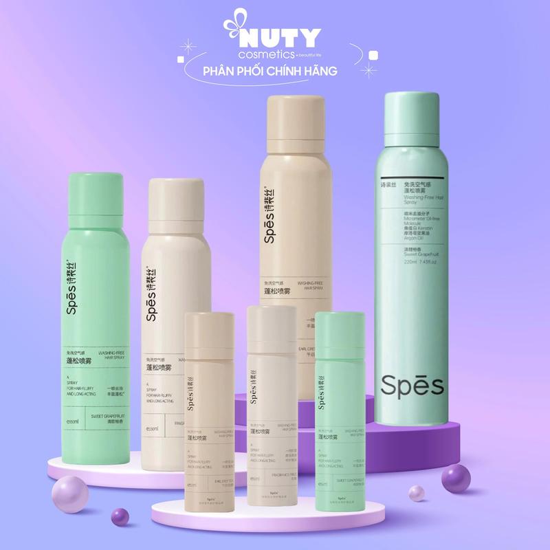 Dầu Gội Khô SPES Sweet Grapefruit (50ml/150ml/200ml) - Tạo Phồng Tóc, Hút Dầu, Giữ Nếp Tóc