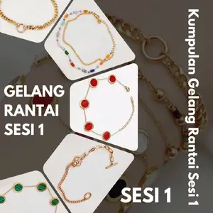 [G.Rantai Sesi 1]-[JoAcc] Gelang Rantai Fashion - Gelang Wanita Gelang Dewasa Gelang Fashion - Gelang Titanium Stainless Anti Karat - Perhiasan Aksesoris Wanita Elegan