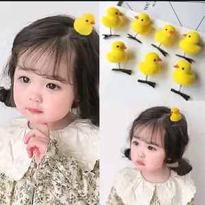 Jepit Rambut Bentuk Kartun Bebek Kuning Lucu