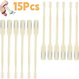 5/10/15PCS Pisau Pemotong Bulu Hidung Dua Sisi 360 Derajat Dapat Diputar Gunting Pembersih Lubang Hidung Manual Pemangkas Bulu Hidung