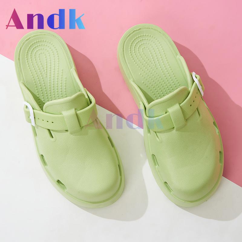 Product Introduction of Andk 2025 Sandal Wanita Wedges Korea Sandal Slop Premium Platform Sandal Wanita Sepatu ibadah Muller Clogs Cewek Sendal 36