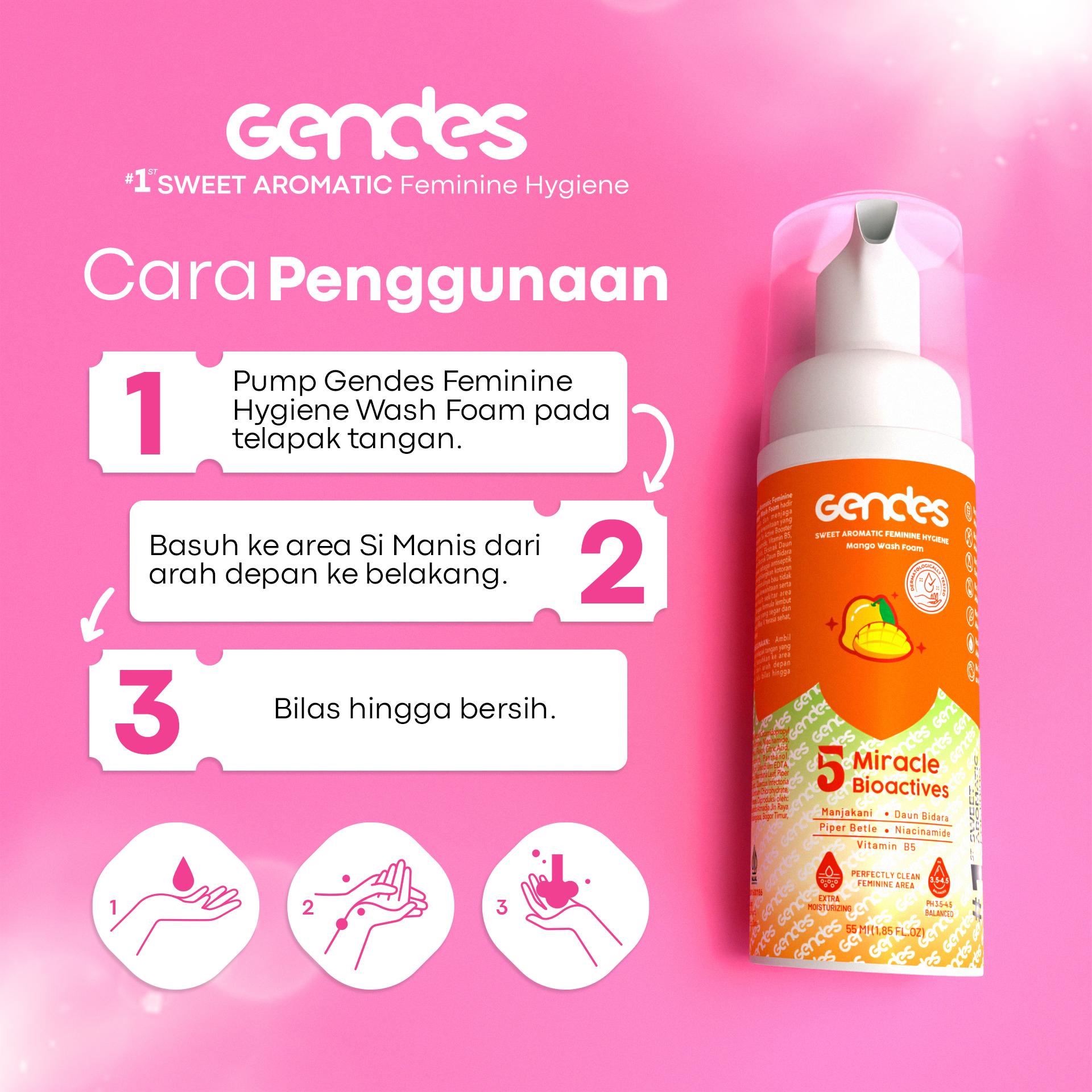 BUY 2 GET 5 Gendes Sweet Aromatic Feminine Hygiene Care Free Gift With Purchase | Perawatan Area Kewanitaan | Membantu Mengurangi Keputihan | Membantu Menghilangkan Aroma Tidak Sedap Pada Area Kewanitaan BUY 2 GET 5 Gendes Sweet Aromatic Feminine Hygiene Care Free Gift With Purchase | Perawatan Area Kewanitaan | Membantu Mengurangi Keputihan | Membantu Menghilangkan Aroma Tidak Sedap Pada Area Kewanitaan