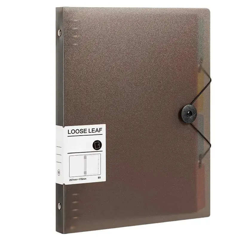 Deli Binder / Loose-Leaf Notebook A4 A5 B5 Strap Kunci HXX-3 Plastik Kertas Metal Paper 0