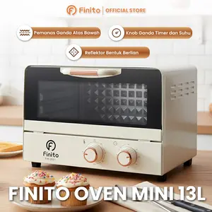 Oven Finito Kapasitas 13L Pemanggang Kue Elektrik Aestethic /Oven Listrik Low Watt Multifungsi