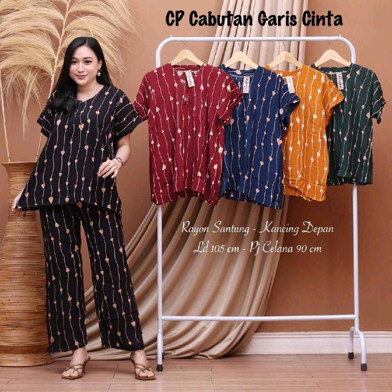 Setelan Daster Celana Panjang / Setelan Motif / Setelan Daster Wanita / Baju Tye Tye Setelan Baju Tidur / Baju Piyama  Terbaru Dari Arsyil Collection 6