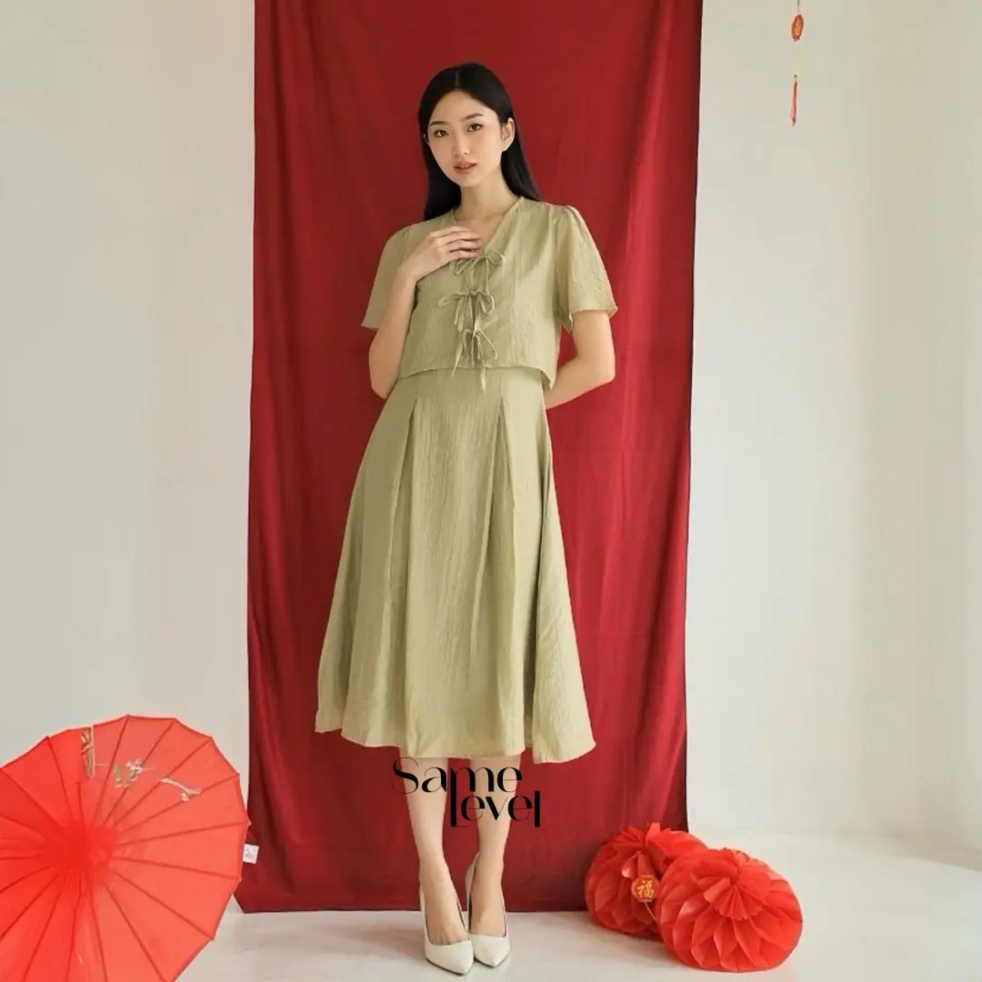 SAMELEVEL Madeline Dress | Korean Dress Wanita | Midi Dress Wanita