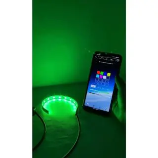 LAMPU LED ALIS DEMON EYE LAMPU DEVIL EYE RGB CONTROLLER KONEKSI BLUETOOTH 12 LED 12/24V 23CM 4