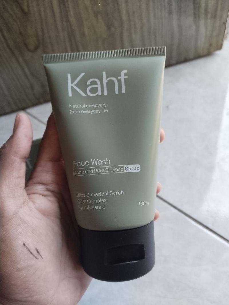 Product Introduction of Promo - Kahf Face wash acne and Pore cleanser scrub (melembabkan & mencerahkan kulit) 100ml 2