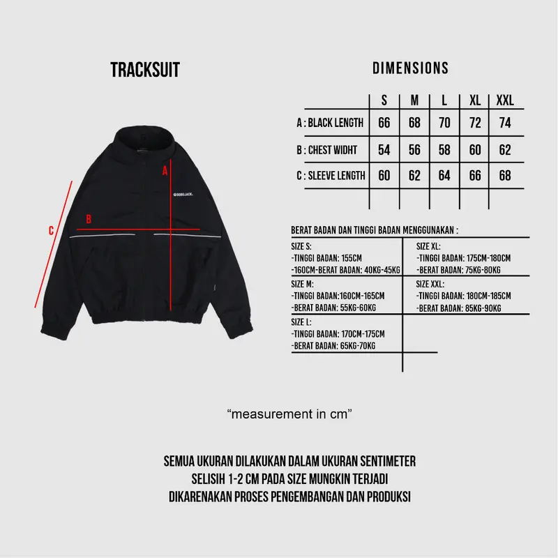 Dobujack Track Suit Jacket Hipster Black 5