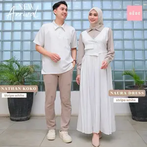 Rereyshop Natan Koko (KOKO DWS ONLY) - Koko Lengan Pendek - Baju Couple Sarimbit - Koko Sarimbit Lebaran Muslim