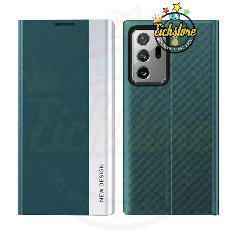 Casing Electro untuk Samsung  Note 20 Ultra Smart Windows Flip Case Casing HP Premium Super Full 360 Degree Mewah Flip Cover Auto Lock Case Kesing Kulit COD Bayar Di Tempat 2
