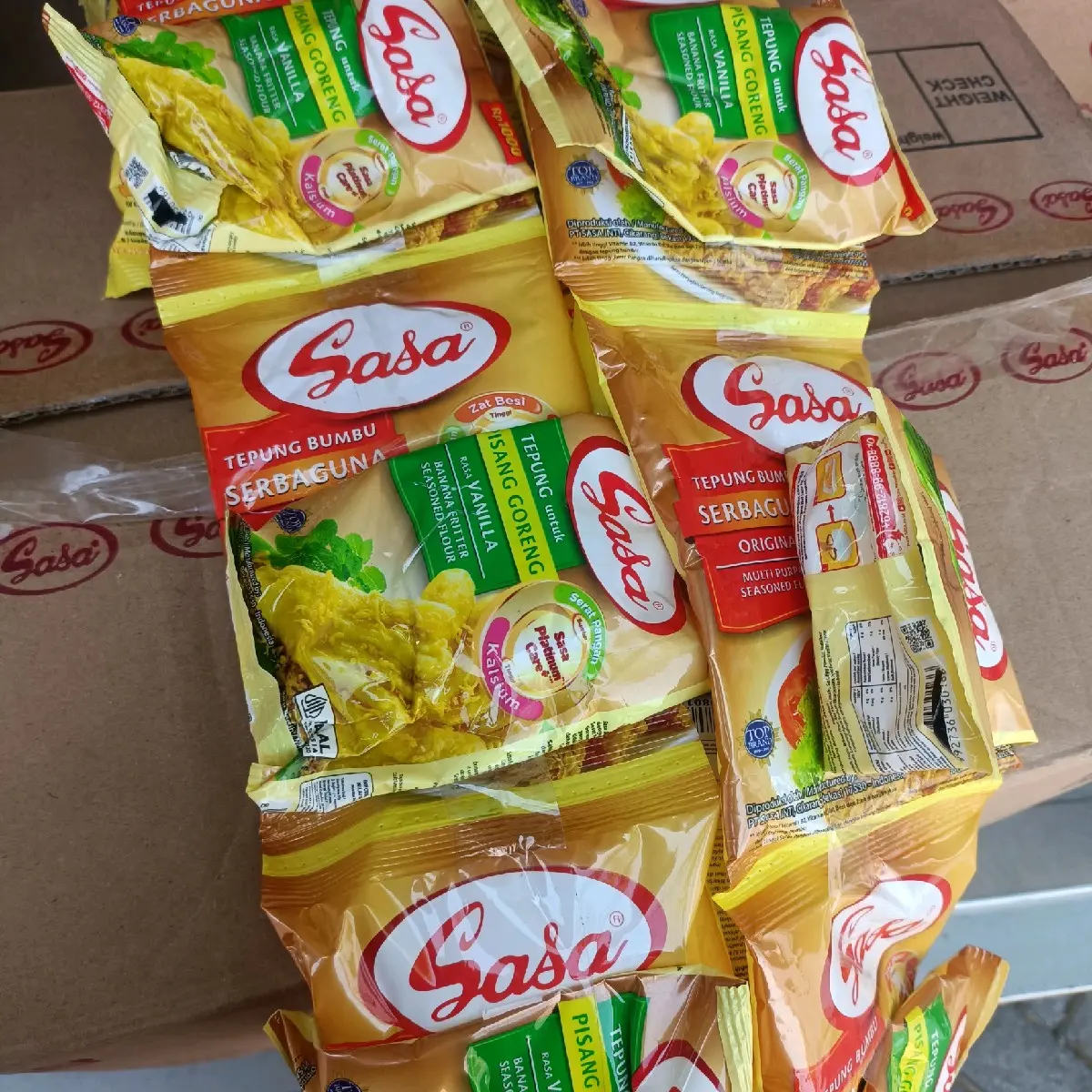 Sasa Tepung Bumbu Serbaguna 70gr 10pcs gratis sasa tepung pisang kemasan 1000