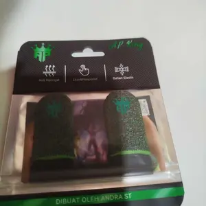 (Sarung Jempol AP King V2 X BSK Pian) Aksesoris Gaming Anti Keringat, Logo Reflectif Hologram & Licin Banget Untuk Game Free Fire & Mobile Legends By Andra ST