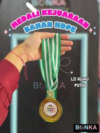 Gambar Medali Turnamen Kejuaraan Peringkat 1 2 3 Kado Kejuaraan Custom Warna Tali dan Tag BONKA - Merah Putih, 1 Sisi Ucapan dari Bonekahandmadesukasuka Kab. Sukoharjo 5 Tokopedia